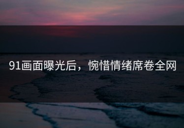 91画面曝光后，惋惜情绪席卷全网
