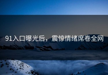 91入口曝光后，震惊情绪席卷全网