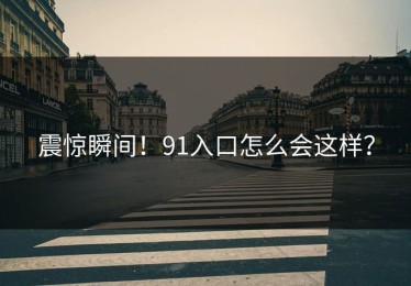 震惊瞬间！91入口怎么会这样？