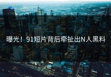 曝光！91短片背后牵扯出N人黑料