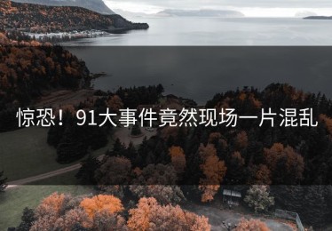 惊恐！91大事件竟然现场一片混乱