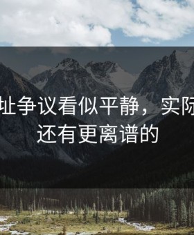 51网网址争议看似平静，实际上后面还有更离谱的