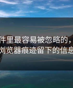 91大事件里最容易被忽略的，其实是浏览器痕迹留下的信息
