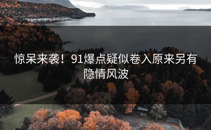 惊呆来袭！91爆点疑似卷入原来另有隐情风波
